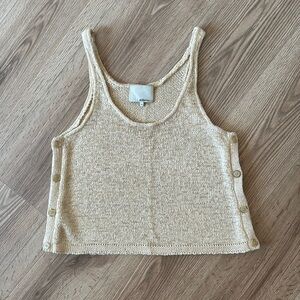 3.1 Phillip Lim Knit Tank size XS Cream with button details